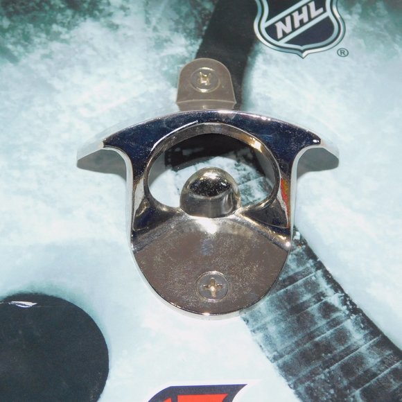 NHL Ottawa Senators Magnetic Fridge or Wall Mount Beer Bottle Opener 5" x 10" - Picture 6 of 8